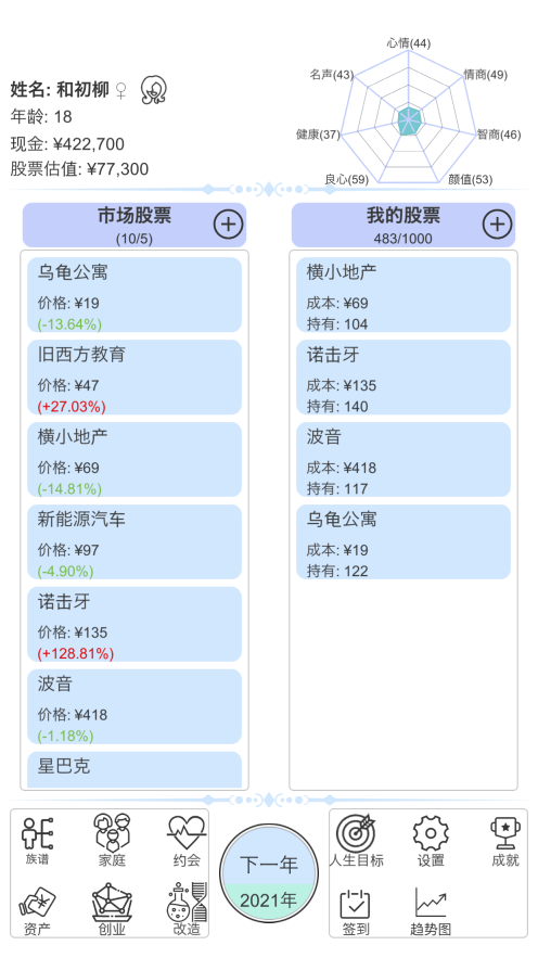 模拟炒股人生图1