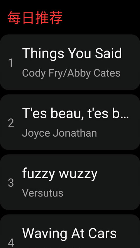 网易云音乐手表版图3