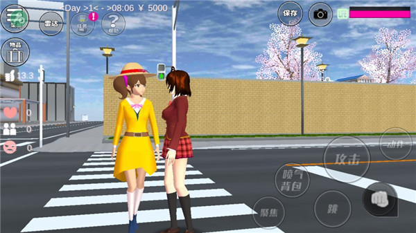 樱花校园模拟器无广告衣服全解锁版图5