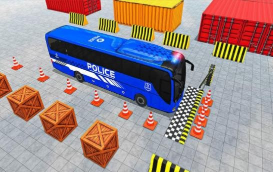 公交车停车模拟器(Police Bus Parking Game)(3)