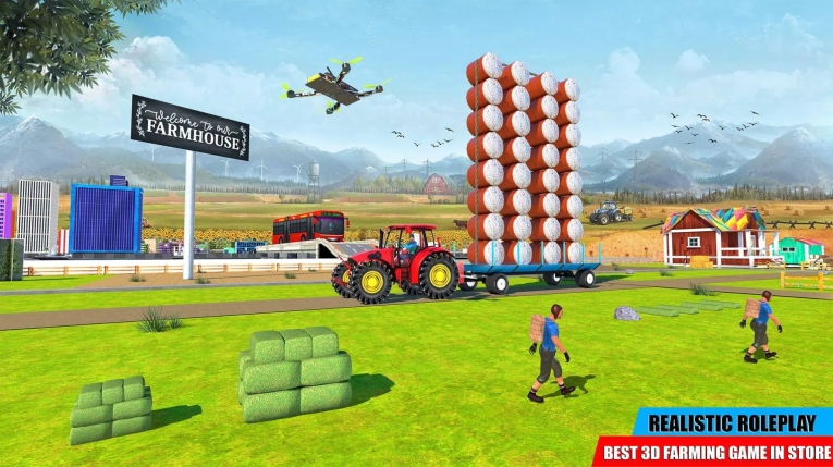 拖拉機農場駕駛3d(Tractor Game Farming Simulator)
