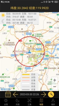 日出日落月相