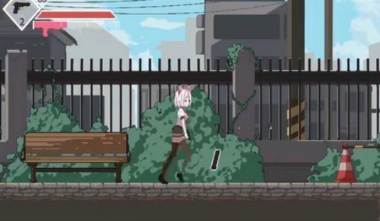 白毛少女大戰僵尸