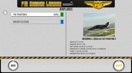 F18舰载机模拟起降