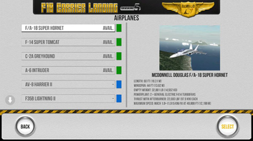 F18舰载机模拟起降