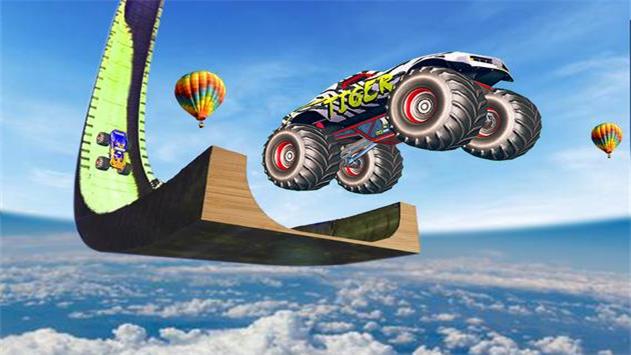 巨型斜坡汽车特技(1)