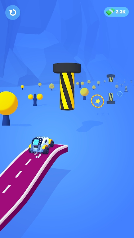 绘制道路山丘驾驶3D图2