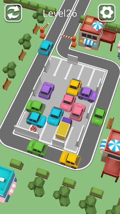 汽車停車堵塞