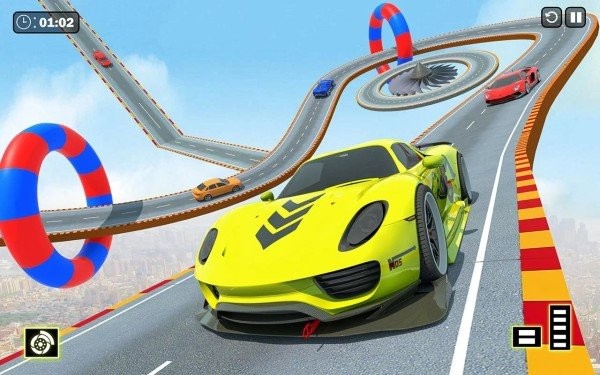 瘋狂坡道汽車特技