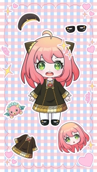 赤壁娃娃:动漫装扮(Chibi Doll: Anime Dress Up)图1
