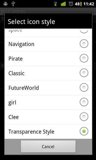 透明快捷条GO桌面EX