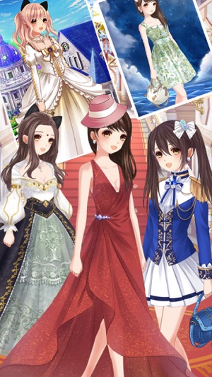 时尚女孩的装扮秀