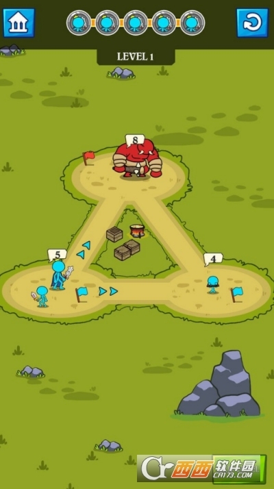 火柴人冲突战争怀旧版图2