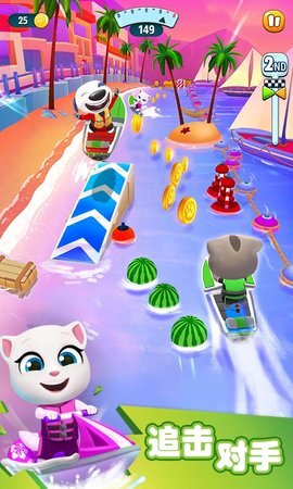 汤姆猫的摩托艇游戏图2