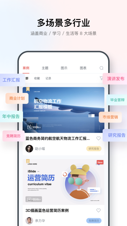 iSlide-行走的PPT素材库图3