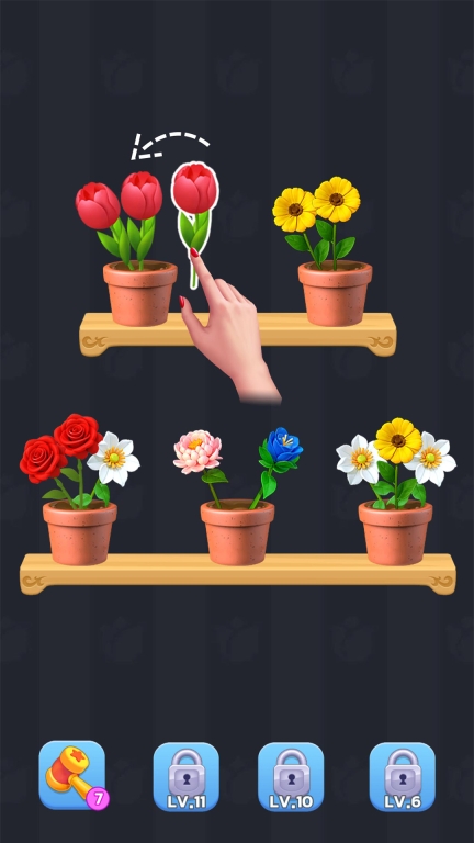 插花消除-解压三消消除游戏图2