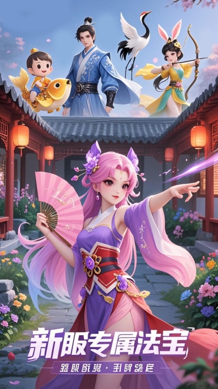 仙灵物语-3D梦幻回合制图1