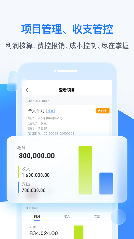 BOSS管账-企业项目财务记账图2