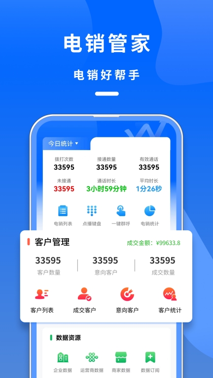 电销管家-专业的电销外呼系统图1