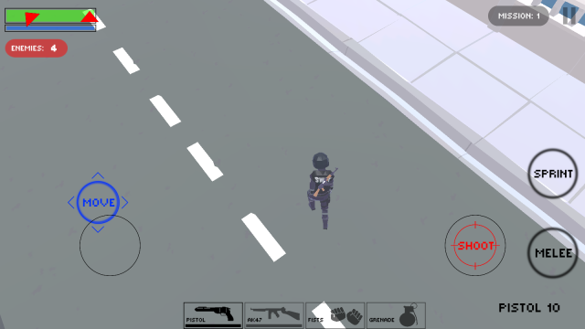 城市警察掩护射击(2)