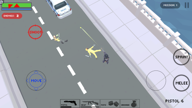 城市警察掩护射击(1)