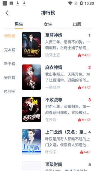 热门小说大全免费版