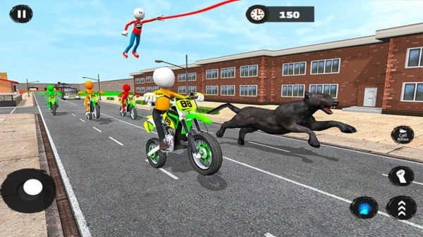 豹子火柴人繩索英雄圖4