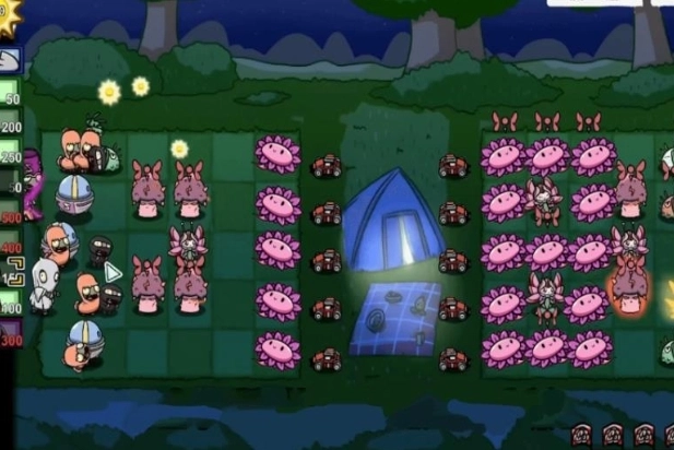 融合植物横扫僵尸