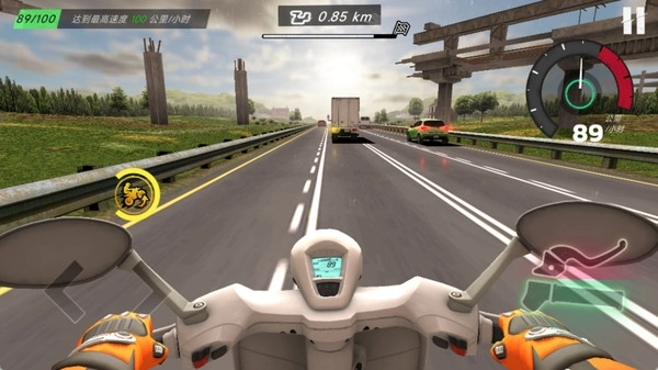 摩托车极速冲刺