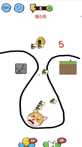 蜜蜂狗画线逃脱(2)