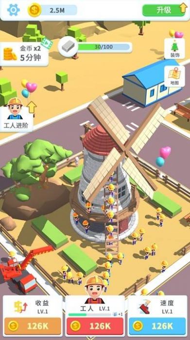疯狂搬砖工人游戏免广告进阶最新版 v1.0.6