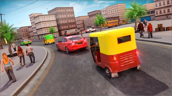 城市三轮车驾驶游戏(New Tuk Tuk Auto Rickshaw)(3)