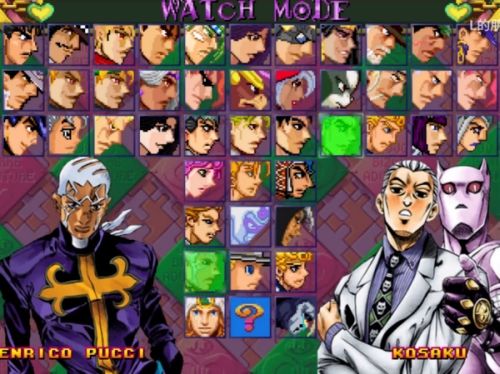 jojo乱斗mugen整合升级版图2