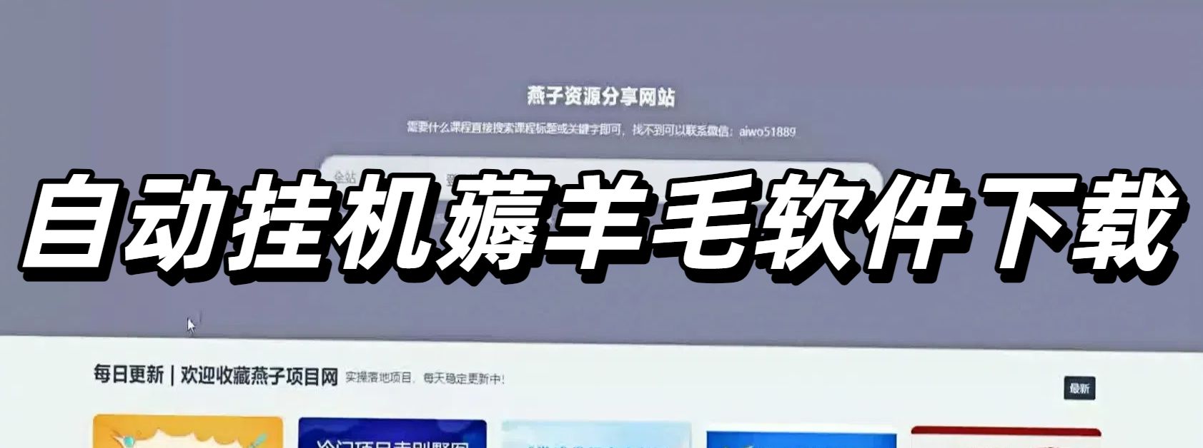 自动挂机薅羊毛软件下载