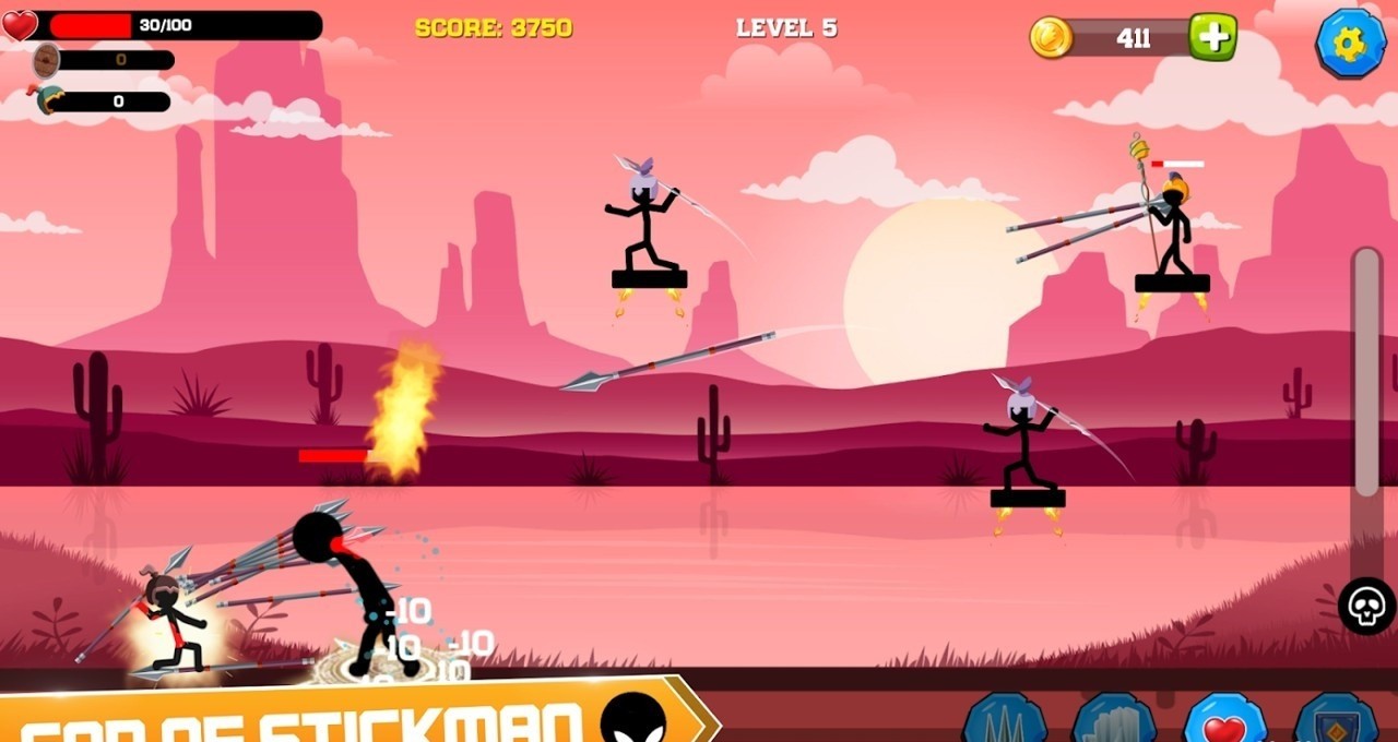 战斗火柴人弓箭手英雄（Stickman Archer Hero）2