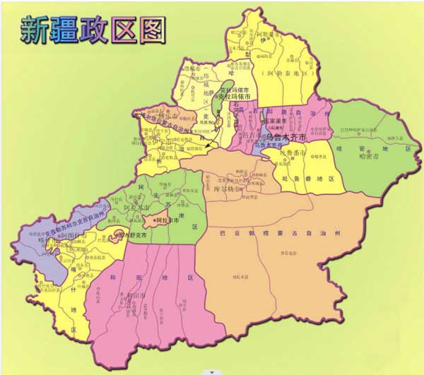 新疆地图