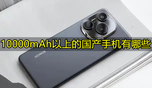 10000mAh以上的国产手机有哪些