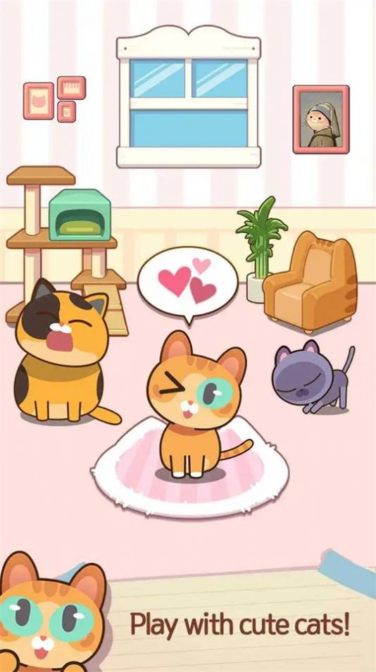 钢琴猫瓷砖房间设计图1