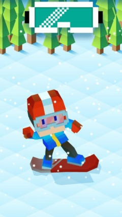 像素方块滑雪图2