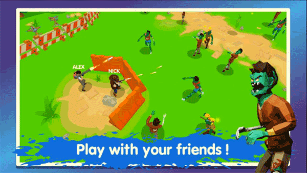 两个家伙和僵尸3D联机游戏图1