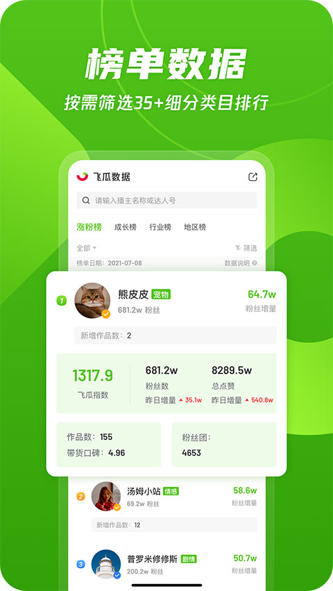 飞瓜数据抖音版图1