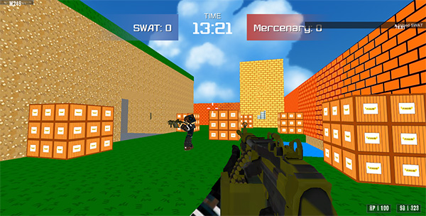 方块特警作战游戏(Blocky Combat SWAT)图1