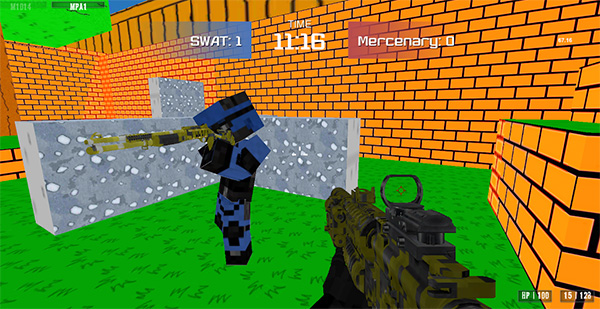 方块特警作战游戏(Blocky Combat SWAT)图2