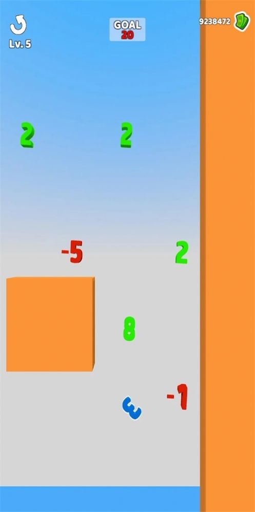 上升的数字3D 图1