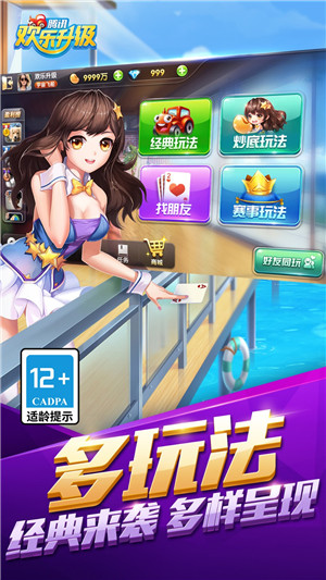 欢乐升级两副牌手机版