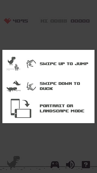 谷歌小恐龙跑酷游戏手机最新版