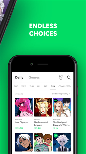 Webtoon漫画英文版图3