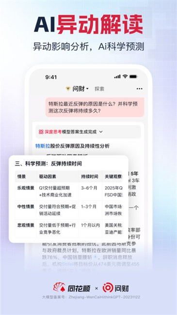 同花顺i问财选股