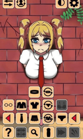 卡在墙上的少女图1
