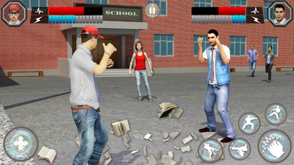 高中女生格斗图2